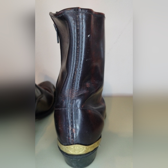 Men's Texas Brand Zipper Shoe Boots 8.5 - Picture 2 of 13